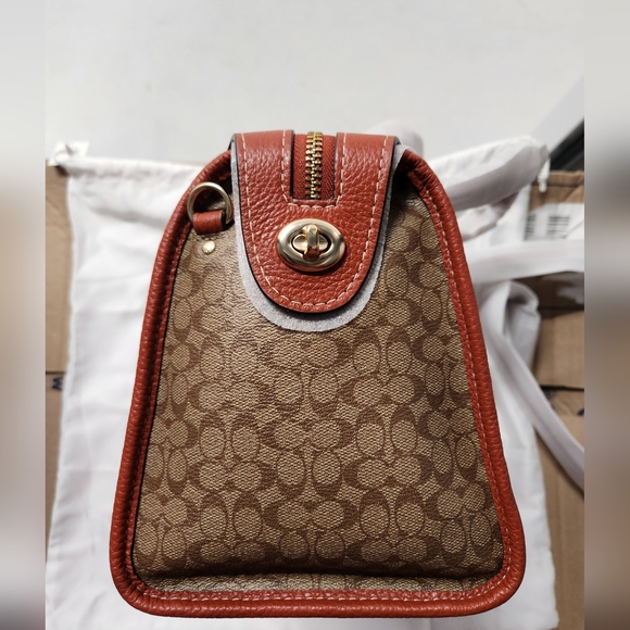 Coach Signature Millie Satchel Bag - Picture 7 of 8